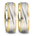 Partnerring 750/18 K vitguld, 750/18 K gult guld