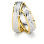 Partnerring 750/18 K vitguld, 750/18 K gult guld