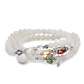 Armband agat vit