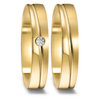 Partnerring 750/18 K gult guld