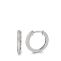 Hopfällbara örhängen 750/18 K vitguld diamant 0.14 ct, 28 stenar, w-si