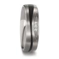 Partnerring titan, Kol diamant 0.03 ct, 3 stenar, tw-si