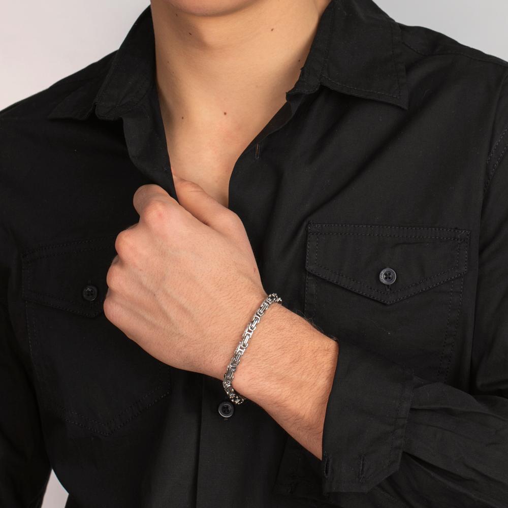 Armband rostfritt stål 21 cm