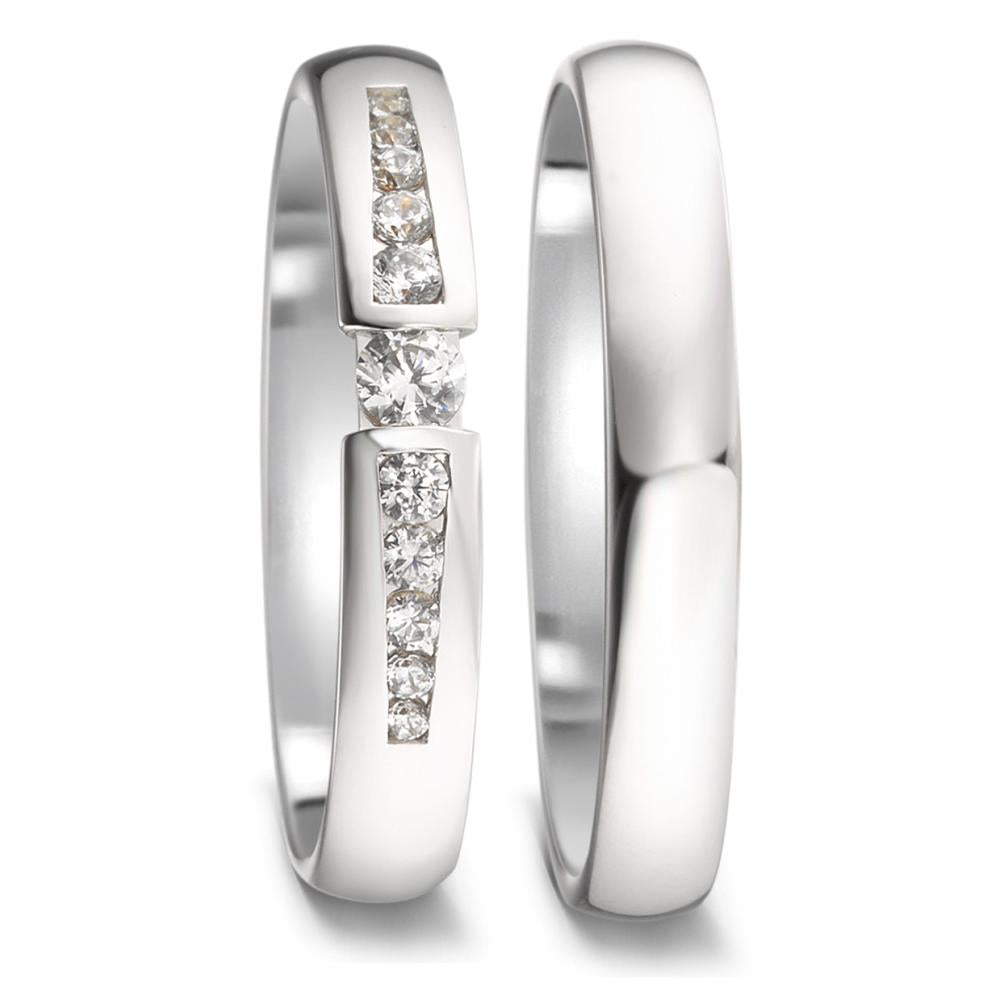 Partnerring 750/18 K vitguld