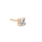 Örhängen 1 st 750/18 K gult guld diamant 0.25 ct, w-si