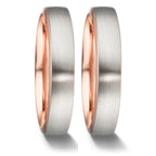 Partnerring 750/18 K rött guld, 750/18 K vitguld