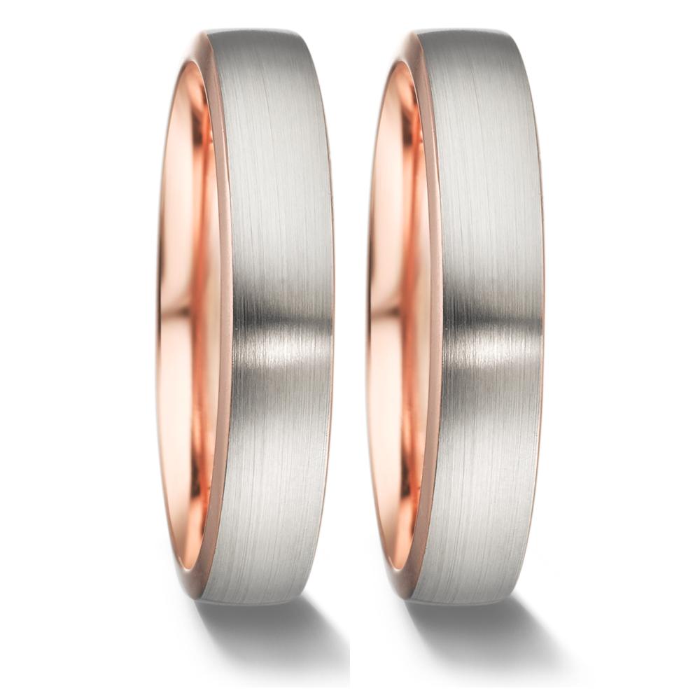 Partnerring 750/18 K rött guld, 750/18 K vitguld