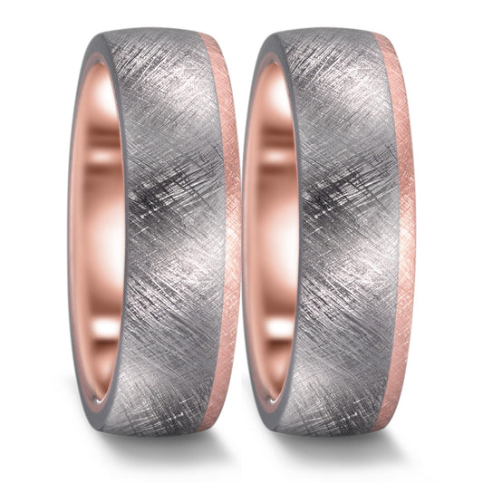Partnerring 999 Tantal, 585/14 K roséguld