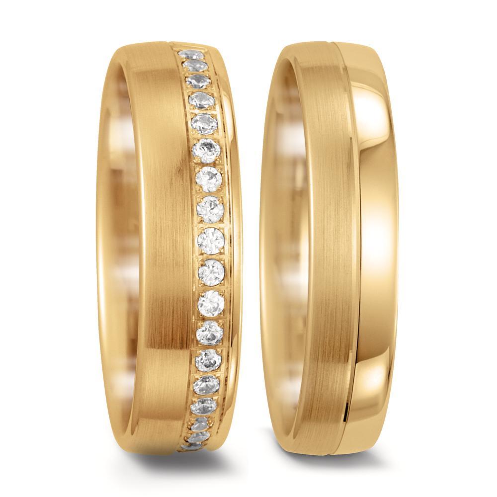 Partnerring 750/18 K gult guld