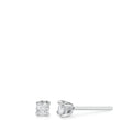 Örhängen med knoppar 750/18 K vitguld diamant vit, 0.25 ct, 2 stenar, [Brillant], w-si Ø3.5 mm