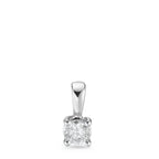 Hängsmycke 750/18 K vitguld diamant vit, 0.25 ct, [Brillant], w-si Ø4 mm