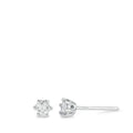 Örhängen med knoppar 750/18 K vitguld diamant vit, 0.25 ct, 2 stenar, [Brillant], w-si Ø4 mm