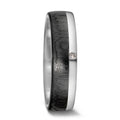 Partnerring 585/14 K vitguld, Kol diamant 0.01 ct, tw-si