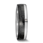Partnerring 585/14 K vitguld, Kol diamant 0.01 ct, tw-si