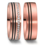 Partnerring 585/14 K rött guld, Kol