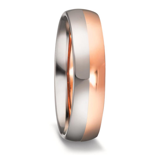 Partnerring 750/18 K vitguld, 750/18 K roséguld
