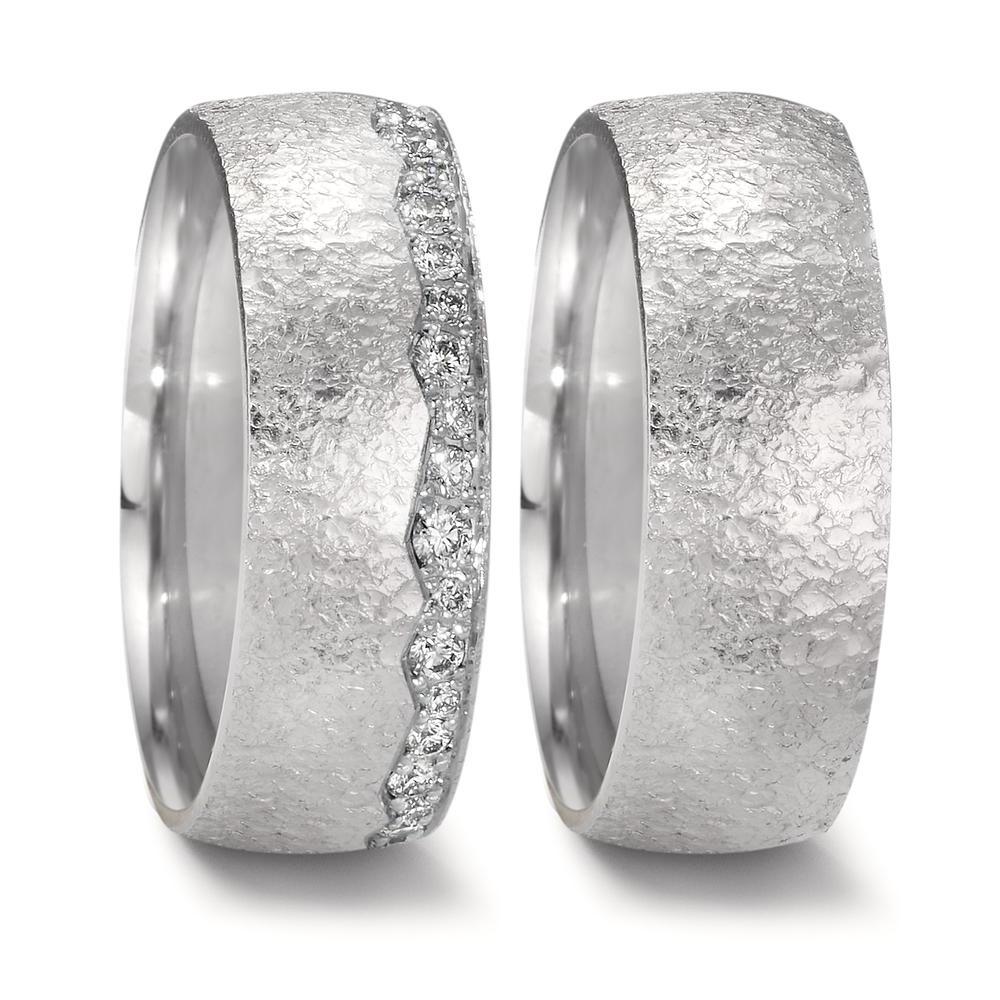 Partnerring 750/18 K vitguld