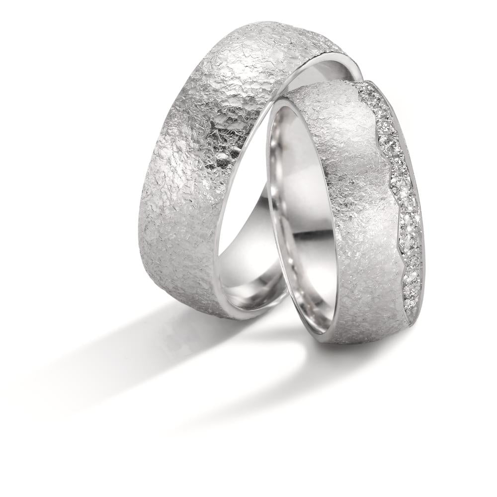 Partnerring 750/18 K vitguld