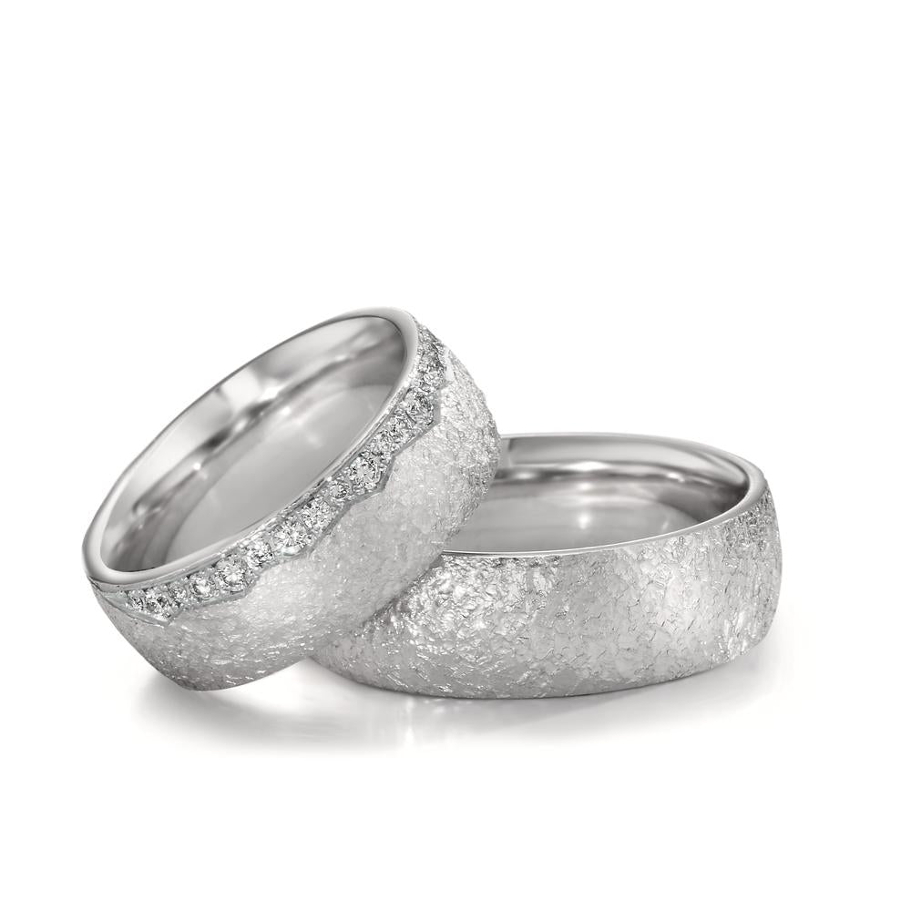 Partnerring 750/18 K vitguld