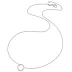 Collier 750/18 K vitguld diamant 0.115 ct, w-si 42 cm Ø10 mm