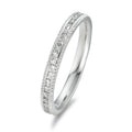 Minnesring 750/18 K vitguld diamant 0.41 ct, 41 stenar, w-si