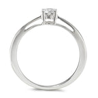 Solitärring 750/18 K vitguld diamant 0.25 ct, w-si