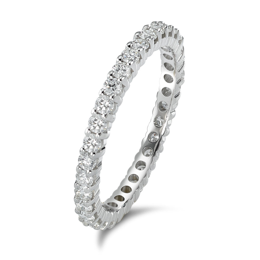 Minnesring 750/18 K vitguld diamant 0.75 ct, w-si
