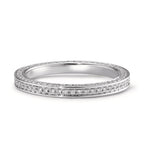 Minnesring 750/18 K vitguld diamant vit, 0.50 ct, 155 stenar, w-si