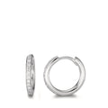 Hopfällbara örhängen 750/18 K vitguld diamant 0.16 ct, 24 stenar, w-si