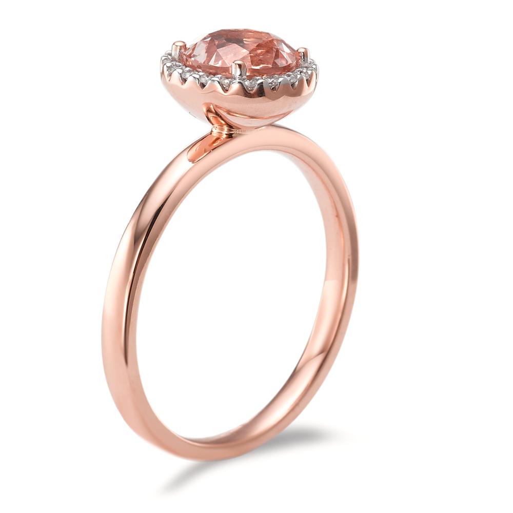 Finger ring 750/18 K rött guld Morganit