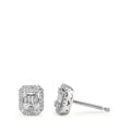 Örhängen med knoppar 750/18 K vitguld diamant vit, 0.23 ct, w-si