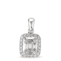 Hängsmycke 750/18 K vitguld diamant vit, 0.28 ct, w-si