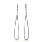 Örhängen 750/18 K vitguld diamant 0.29 ct, w-si