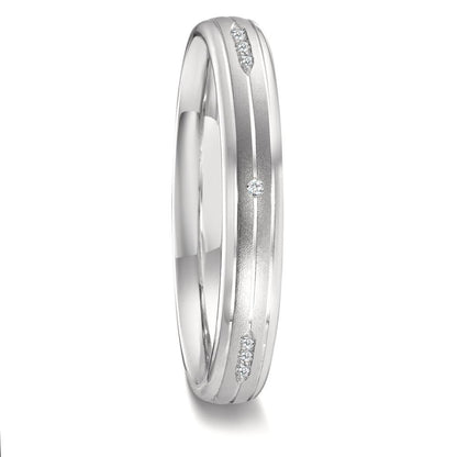 Partnerring 750/18 K vitguld diamant 0.051 ct, 12 stenar, w-vsi