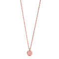 Collier Silver ros guldpläterad 40-45 cm