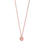 Collier Silver ros guldpläterad 40-45 cm