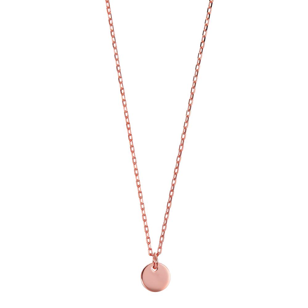 Collier Silver ros guldpläterad 40-45 cm
