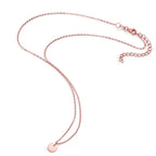 Collier Silver ros guldpläterad 40-45 cm