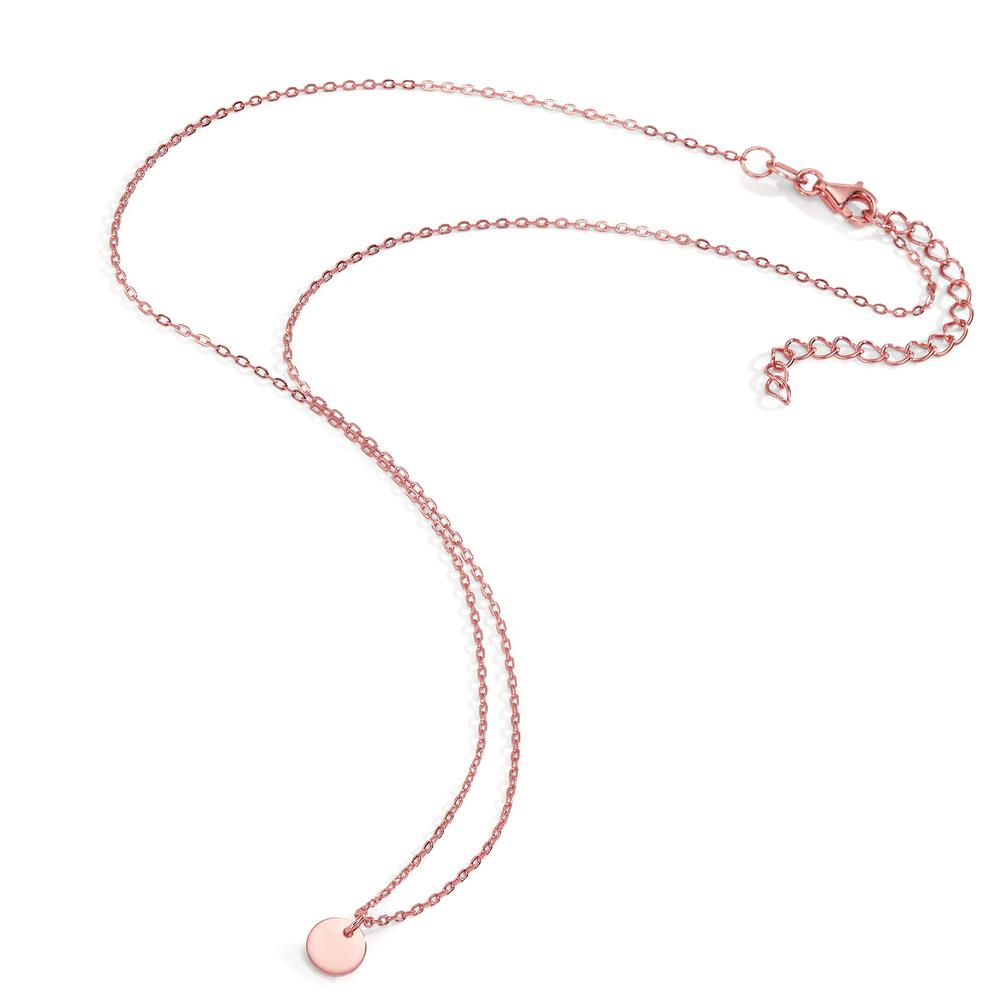 Collier Silver ros guldpläterad 40-45 cm