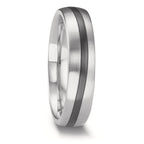 Partnerring 585/14 K vitguld, zirkonium