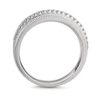 Finger ring 750/18 K vitguld diamant 0.21 ct, 23 stenar, [Brillant], w-si