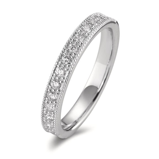 Minnesring 750/18 K vitguld diamant 0.25 ct, 15 stenar, [Brillant], w-si