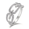 Finger ring 750/18 K vitguld diamant 0.20 ct, [Brillant], w-si