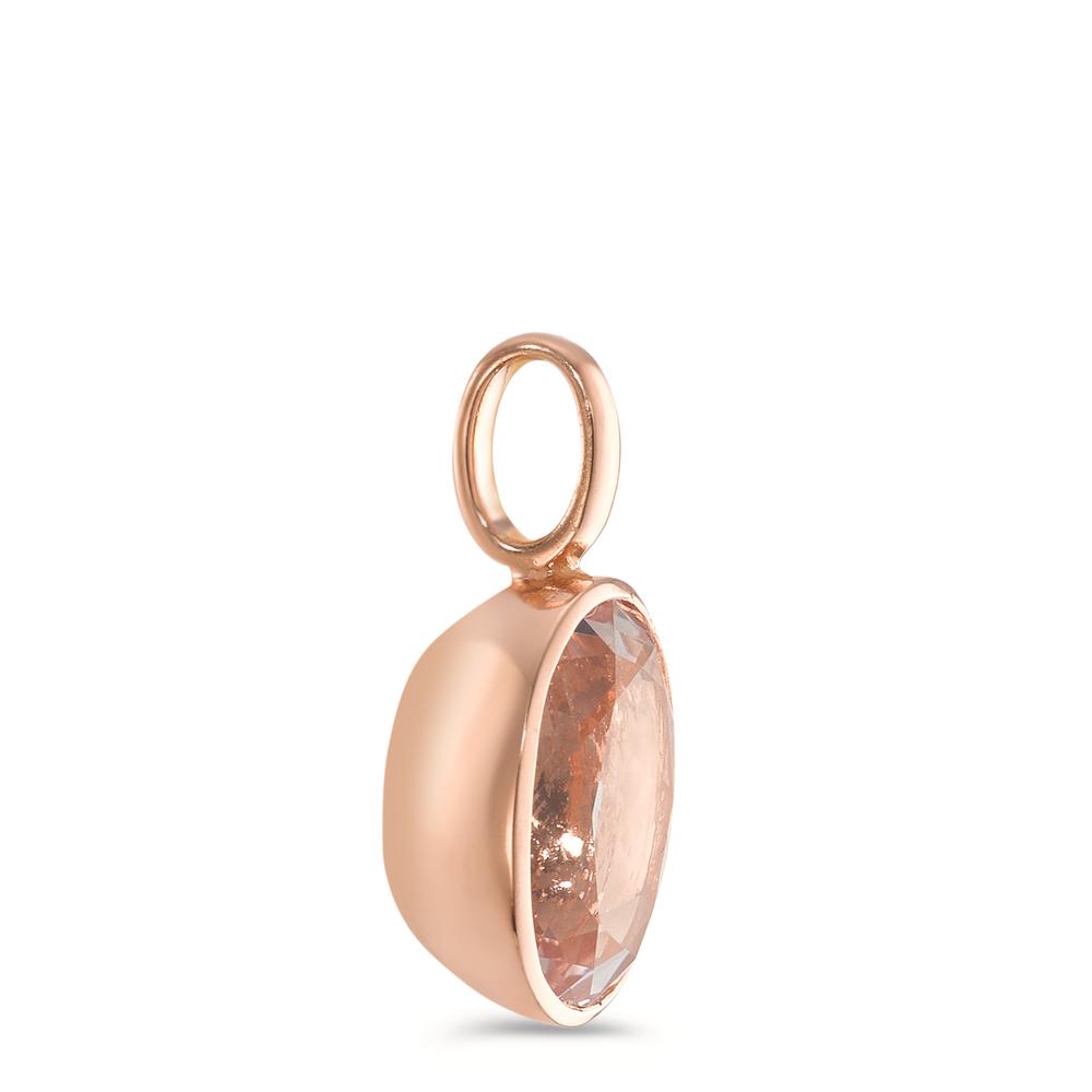 Hängsmycke 750/18 K rött guld Morganit champagne, [oval]