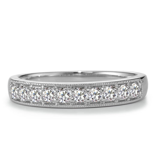 Minnesring 750/18 K vitguld diamant 0.35 ct, 10 stenar, w-si