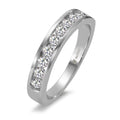 Minnesring 750/18 K vitguld diamant 0.50 ct, 10 stenar, w-si