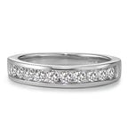 Minnesring 750/18 K vitguld diamant 0.50 ct, 10 stenar, w-si