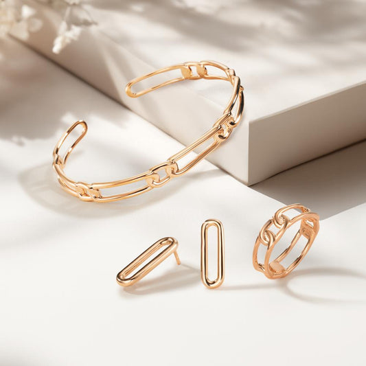 Armband Brons gul guldpläterad Ø45 mm