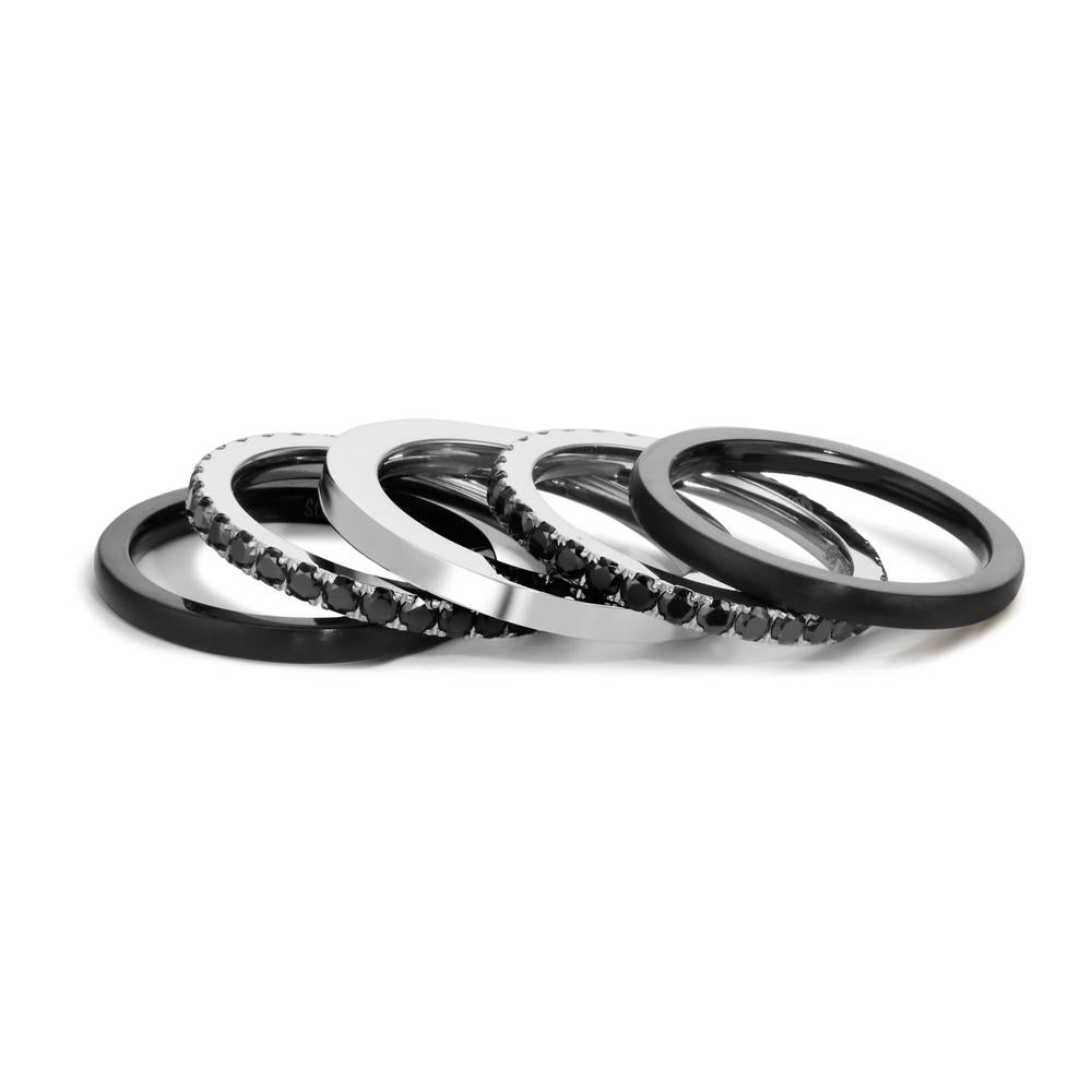 Finger ring rostfritt stål Zirkoniumoxid