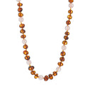 Collier bärnsten 34 cm Ø6 mm